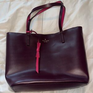 Kate Spade Brown Leather Tote Bag